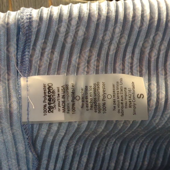 NWT LuLaRoe Graphic Printed Shirley Kimono Duster Blue and White Size Small - Picture 8 of 10